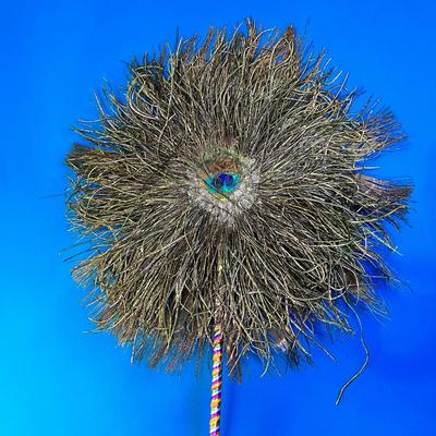 AMAZING PEACOCK FEATHER FAN