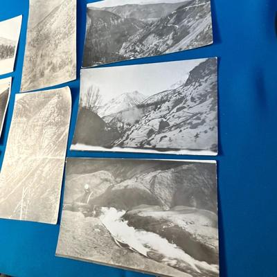 GROUP OF 8 PHOTO POST CARDS OF ROCKY MOUNTAINS OF COLORADO