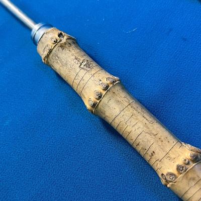 EXTRA LONG BARBEQUE FORK w/ BAMBOO? HANDLE  MADE IN JAPAN