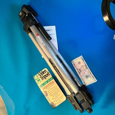 54" VIDEO TRIPOD FOR MINI CAMCORDERS AND CAMERAS, LIGHTWEIGHT NEW WITH TAGS