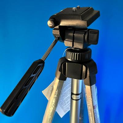 54" VIDEO TRIPOD FOR MINI CAMCORDERS AND CAMERAS, LIGHTWEIGHT NEW WITH TAGS