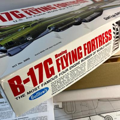 B-17G BOEING FLYING FORTRESS WWII BOMBER MODEL GIANT SCALE BALSA KIT 