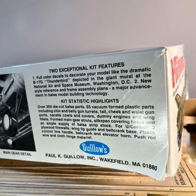 B-17G BOEING FLYING FORTRESS WWII BOMBER MODEL GIANT SCALE BALSA KIT 