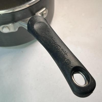 2 QT "COOKING WITH CALPHALON" SAUCE PAN w/ GLASS LID