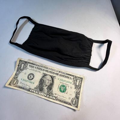 BLACK COTTON FACE MASKS NEW IN PACKAGE 4 PKGS. OF 100 for 400 TOTAL