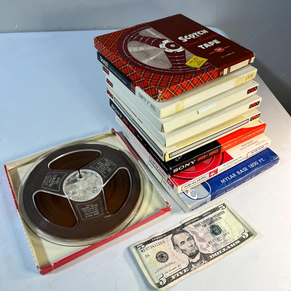 ASSORTMENT OF 9 DIFFERENT REELTOREEL TAPES
