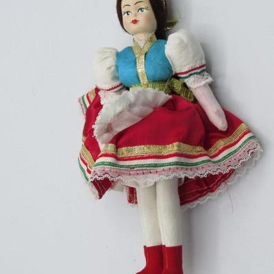 Vintage Spanish Inspired Dressed Attire Crafted Women Doll