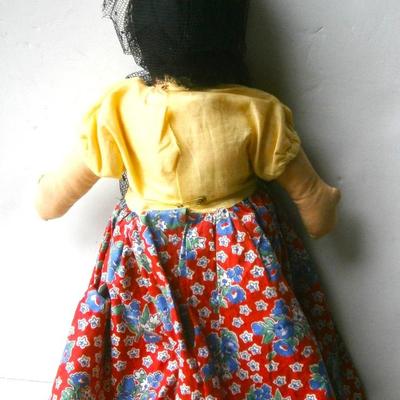 Vintage Spanish Senorita Cloth Doll