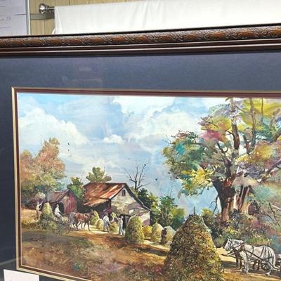Jack Deloney Signed and Numbered Print "Peanut Harvest I" 861/1750