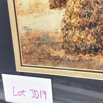 Jack Deloney Signed and Numbered Print "Peanut Harvest II" 501/1750