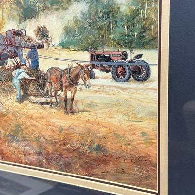 Jack Deloney Signed and Numbered Print "Peanut Harvest II" 501/1750