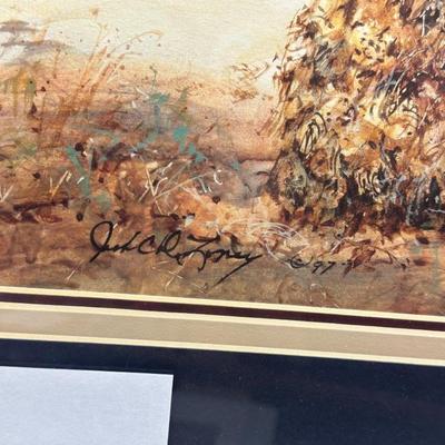 Jack Deloney Signed and Numbered Print "Peanut Harvest II" 501/1750