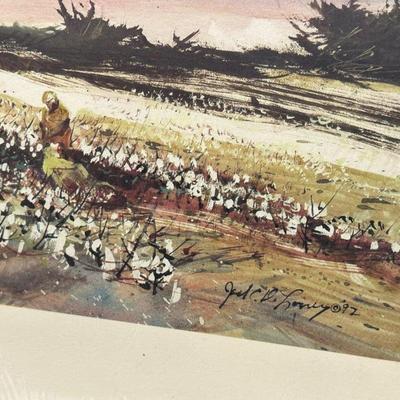 Jack Deloney Signed and Numbered Print "Hedgeroe Cotton" 671/950