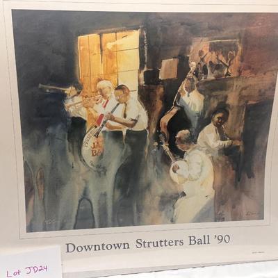 Jack Deloney Signed and Numbered Print "Downtown Strutters Ball '90" 52/300