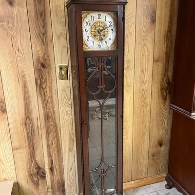 Vintage Mahogany Colonia Grandmother Clock