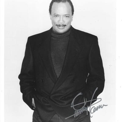 Quincy Jones signed photo