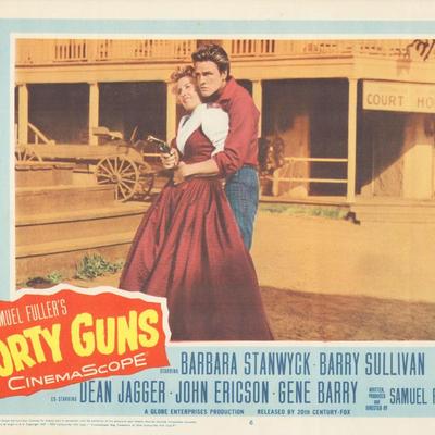 Forty Guns  1957 original vintage lobby card
