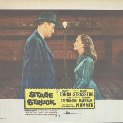 Stage Struck 1958 original vintage lobby card