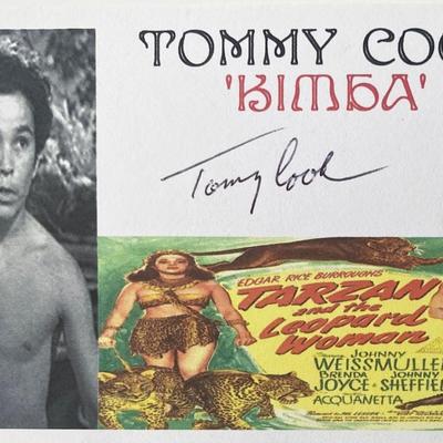 Tarzan Tommy Cook signed photo