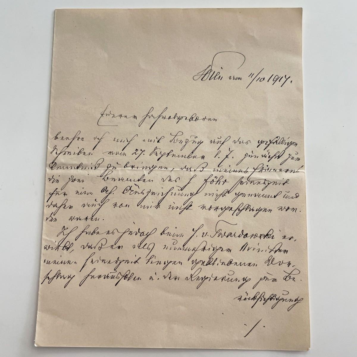 signed letter | EstateSales.org