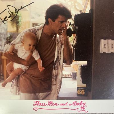 Three Men and a Baby Ted Danson signed lobby card 