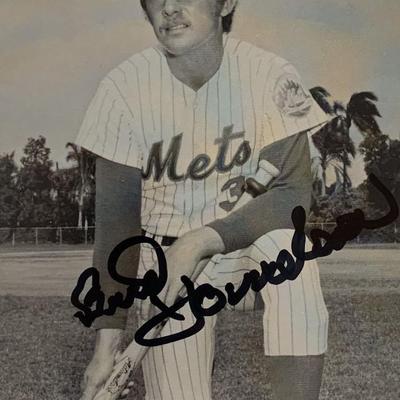 NY Mets Bud Harrelson signed photo