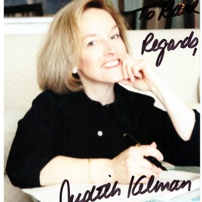 Judith Kelman signed photo