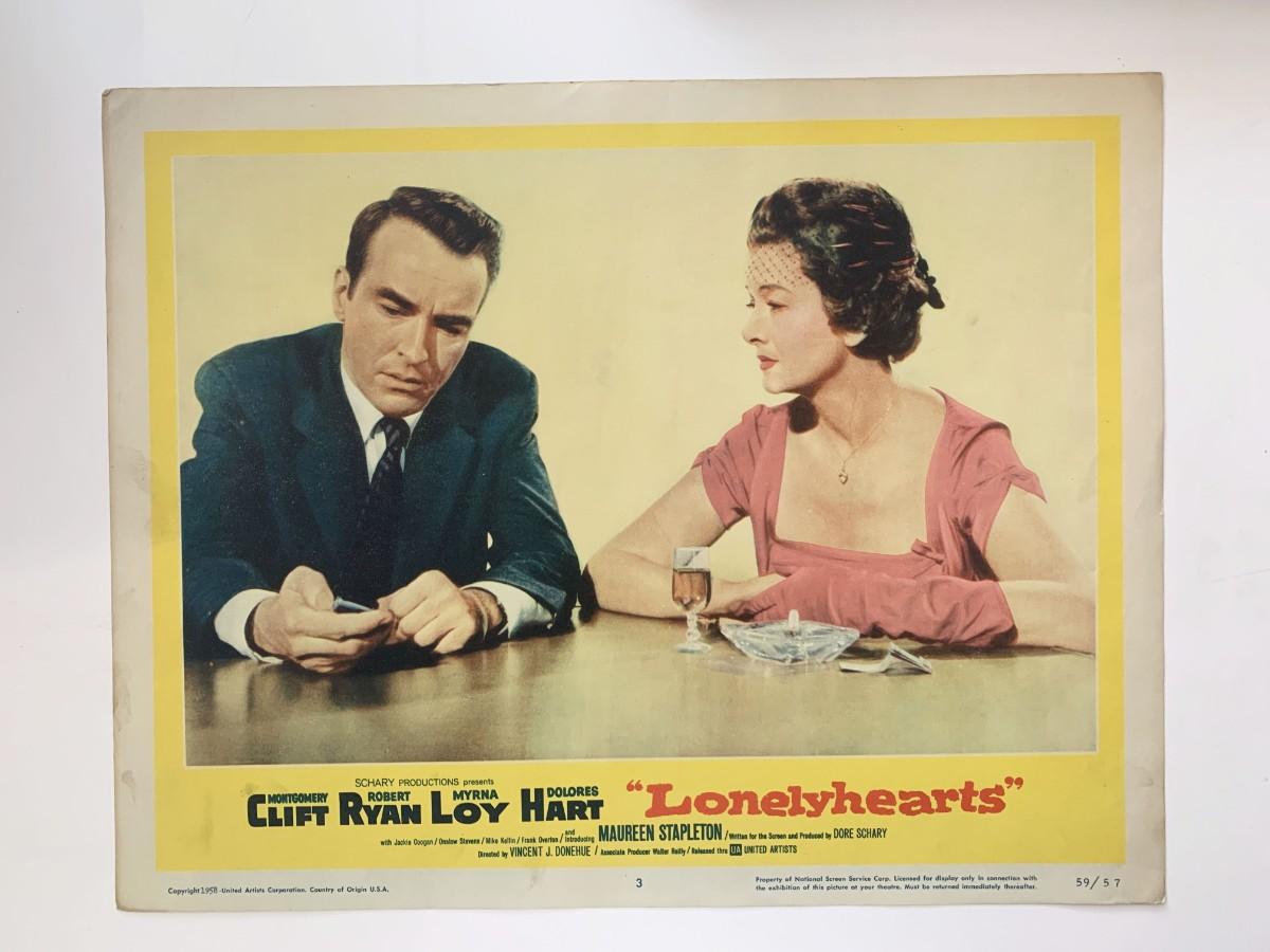 Lonelyhearts original 1959 vintage lobby card | EstateSales.org