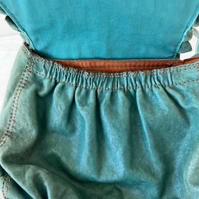 Lucky Green Leather Vintage Purse