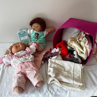 2 Cabbage Patch DOLLS plus Clothing
