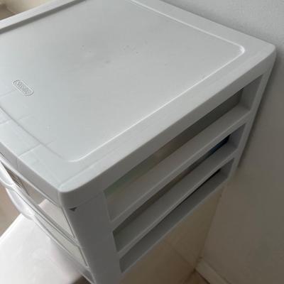 First Aid Supplies Plus Plastic Drawers