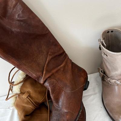 Born, Earth, Leather Boots, Ladies 