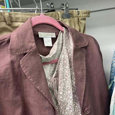 NORTH WALL Of Ladies Closet: Dresses, Skirts, Robes, 