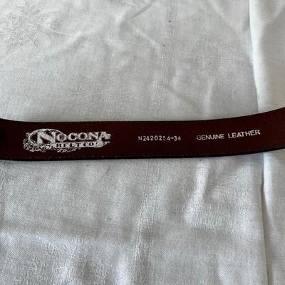 NOCONA Belt Company, Genuine Leather Size 34 