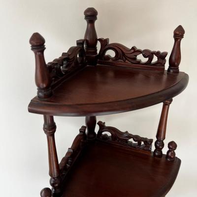 Mahogany Corner Shelf FANCY 
