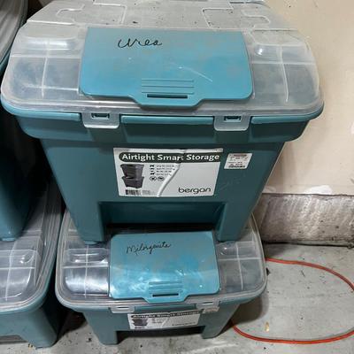 Garage 2 Bins of Fertilizer Uria and Milo Granite