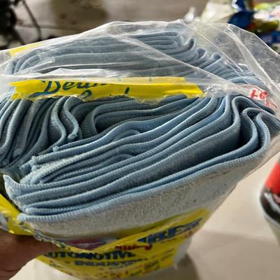Garage Cleaning Micro Cloth Towel and Shop Paper Towels