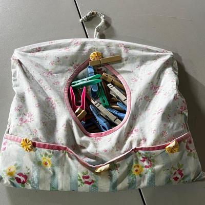 Garage Bag of Clothes Pins. 