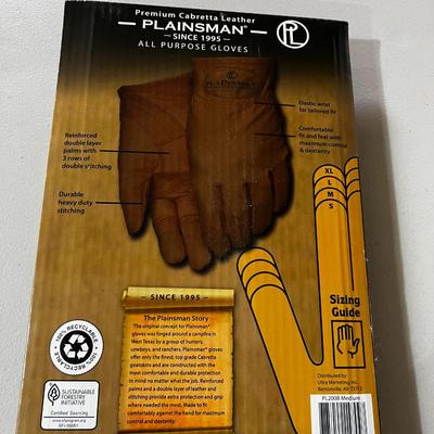 Garage 2 Pair Plainsman Size Medium Premium Leather Gloves