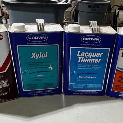 Garage: Chemical: Lacquer Thinner, Solvents etc. 3/4 Full 