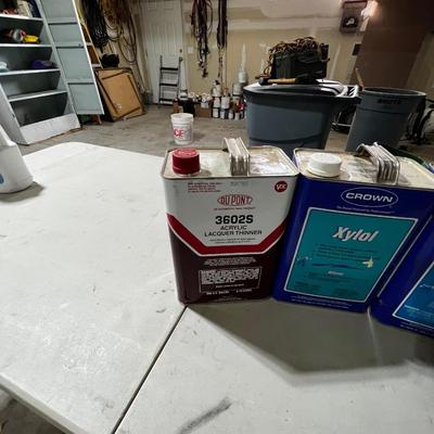Garage: Chemical: Lacquer Thinner, Solvents etc. 3/4 Full 