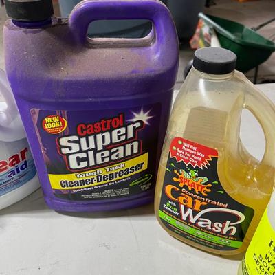 Garage: 6 Jugs of Cleaners and Degreasers