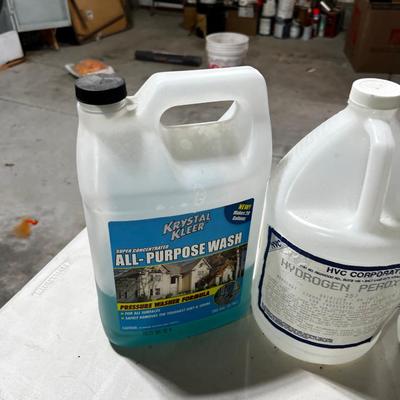 Garage: 6 Jugs of Cleaners and Degreasers
