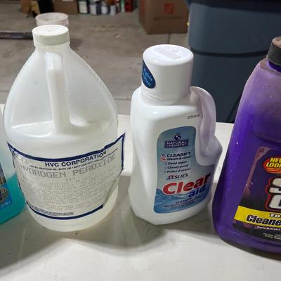 Garage: 6 Jugs of Cleaners and Degreasers