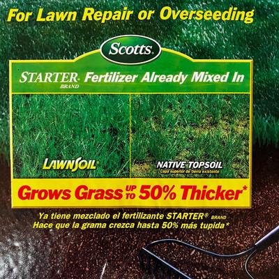 Garage 2 Scotts Turf Builder Lawn Soil with Fert. Mixed in 
