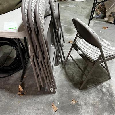 Garage 8 VERY CLEAN Folding Chairs. 