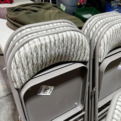 Garage 8 VERY CLEAN Folding Chairs. 