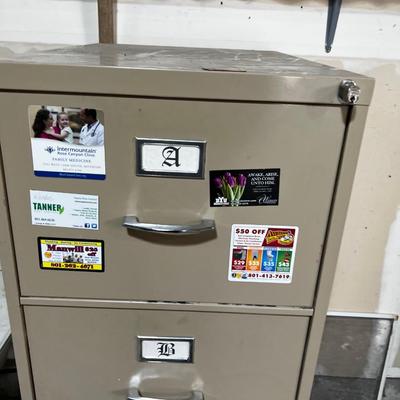 Garage; File Cabinet full of File Hangers. Legal Size