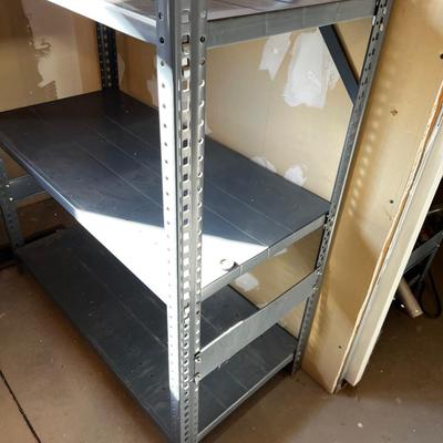 Basement Gray Metal Shelf