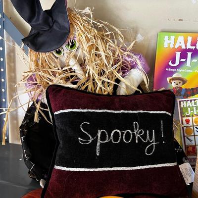 Stuff on the Shelf for Halloween (A) Top Shelf 
